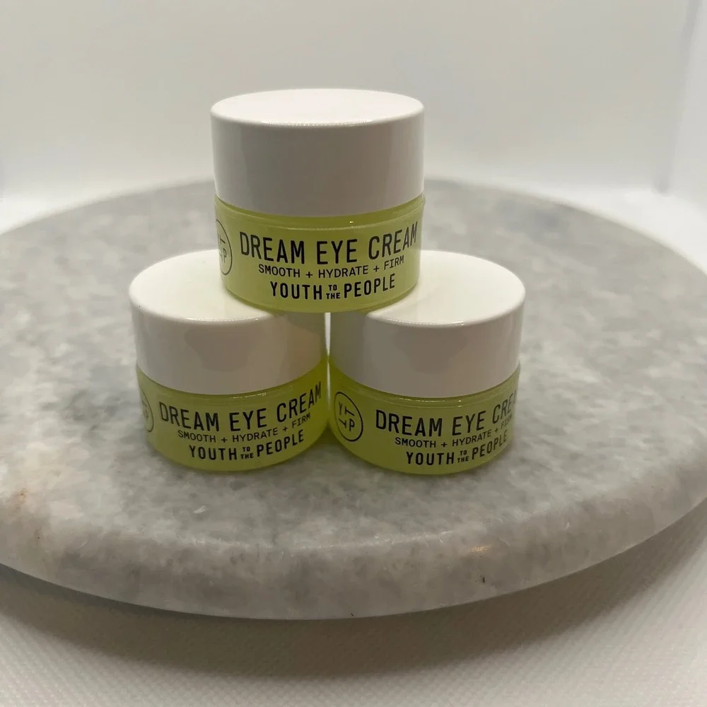 Youth To The People Dream Eye Cream 3 Pack x 5ml No Box Travel Size Skincare New